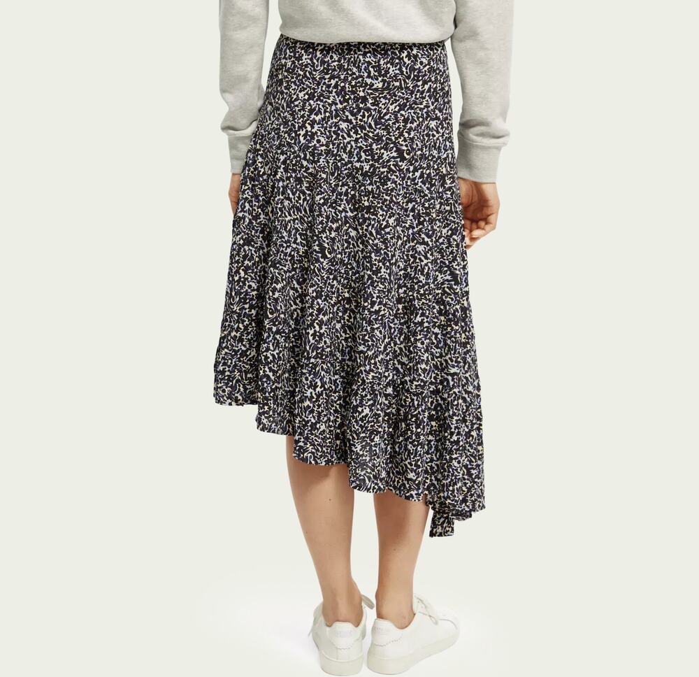 Scotch And Soda Skirt Womens Medium Asymmetric Tiered Colorful